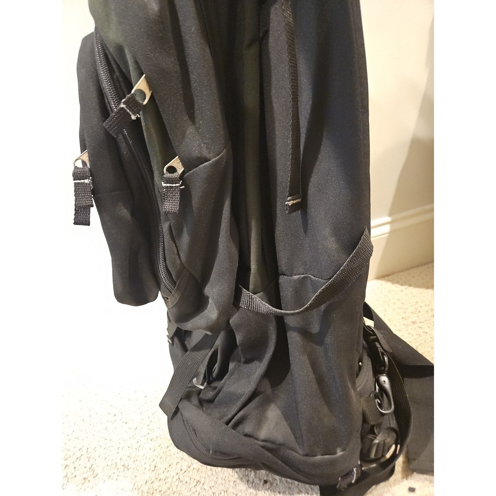 JANSPORT Hiking BACKPACK With Removable Day Pack Black Internal Frame EUC Tall - Picture 11 of 11